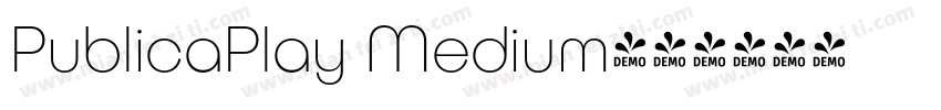 PublicaPlay Medium字体转换